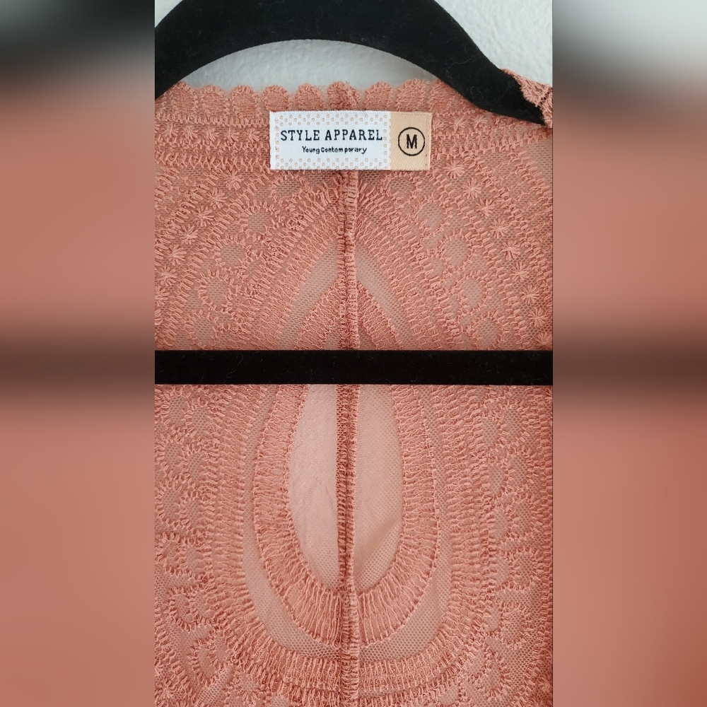Rust Lace Layer Top - Picture 3 of 4